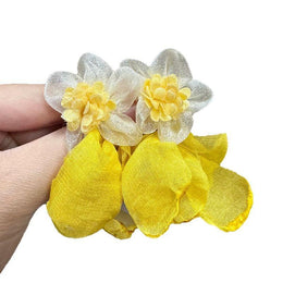 Floral Shaped Drop Earrings