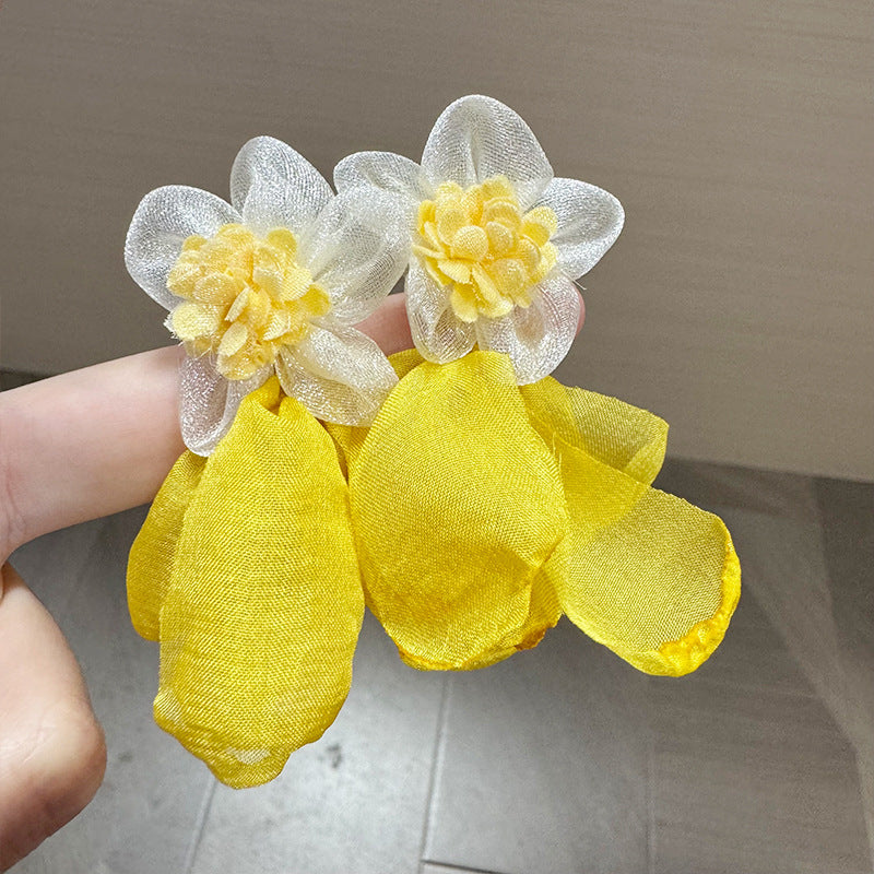 Floral Shaped Drop Earrings