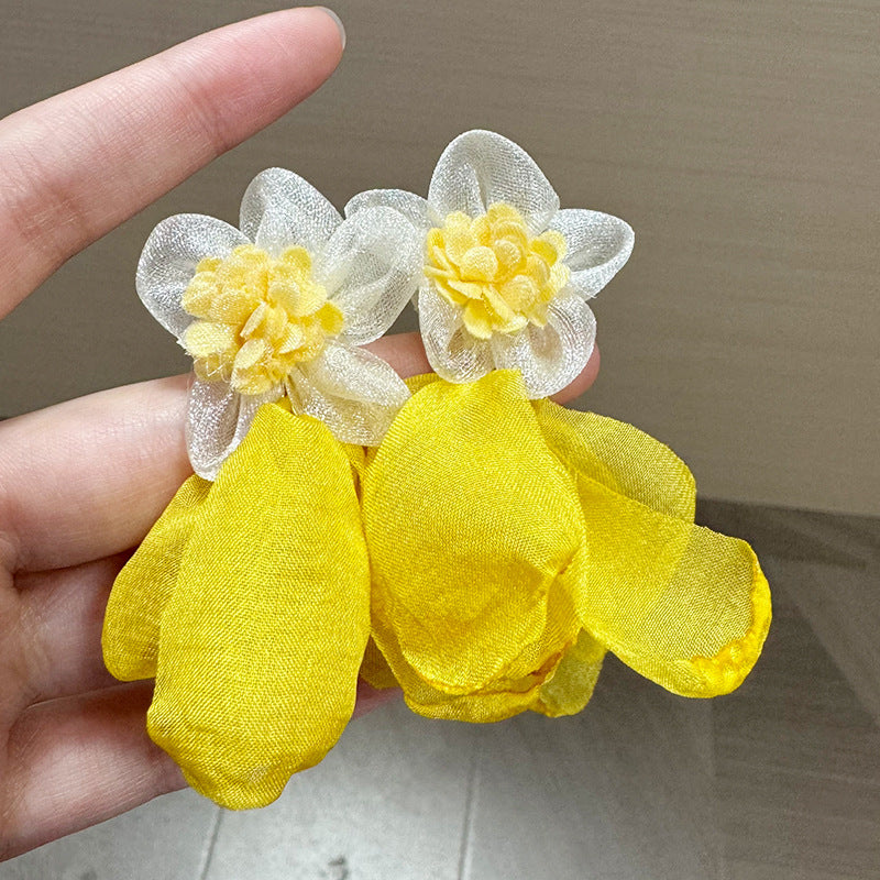 Floral Shaped Drop Earrings
