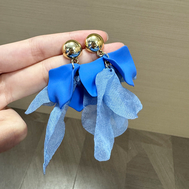 Leaf Shaped Drop Earrings