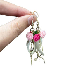 Floral Shaped Drop Earrings