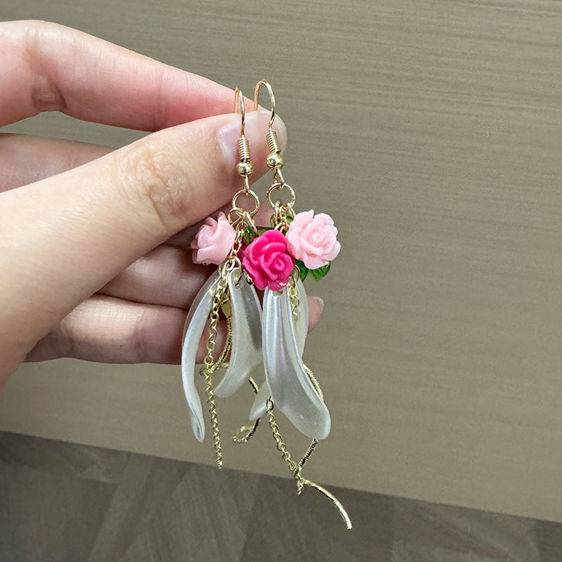 Floral Shaped Drop Earrings