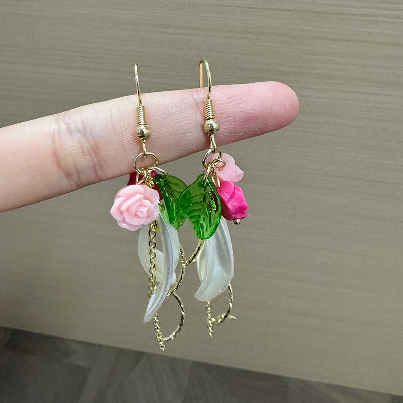 Floral Shaped Drop Earrings