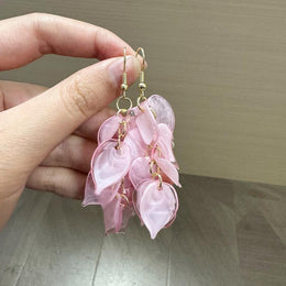 Leaf Shaped Drop Earrings