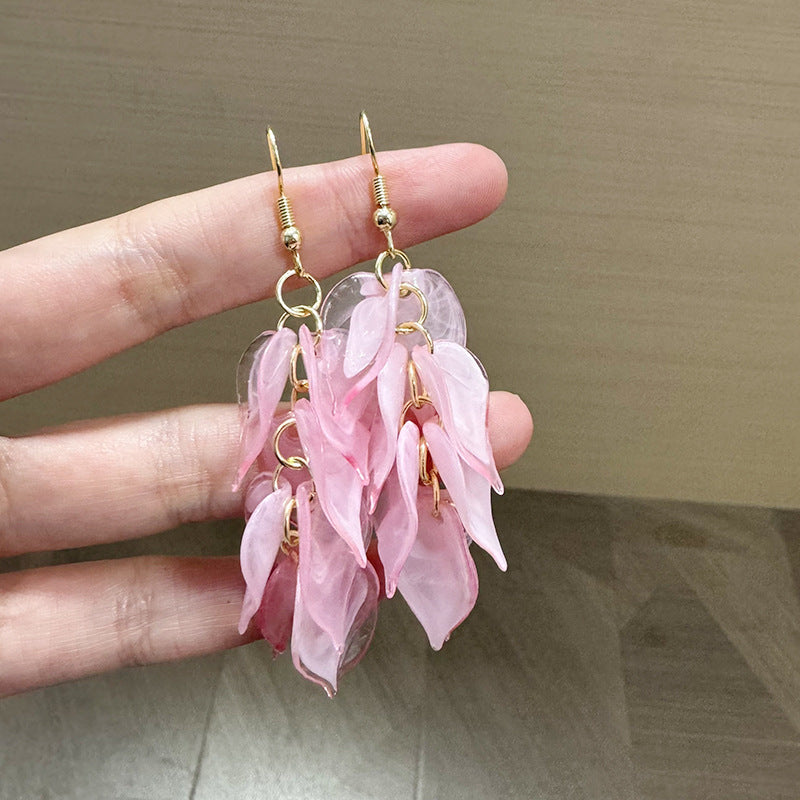 Leaf Shaped Drop Earrings