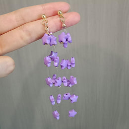 Star Shaped Drop Earrings