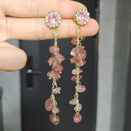 Leaf Shaped Drop Earrings