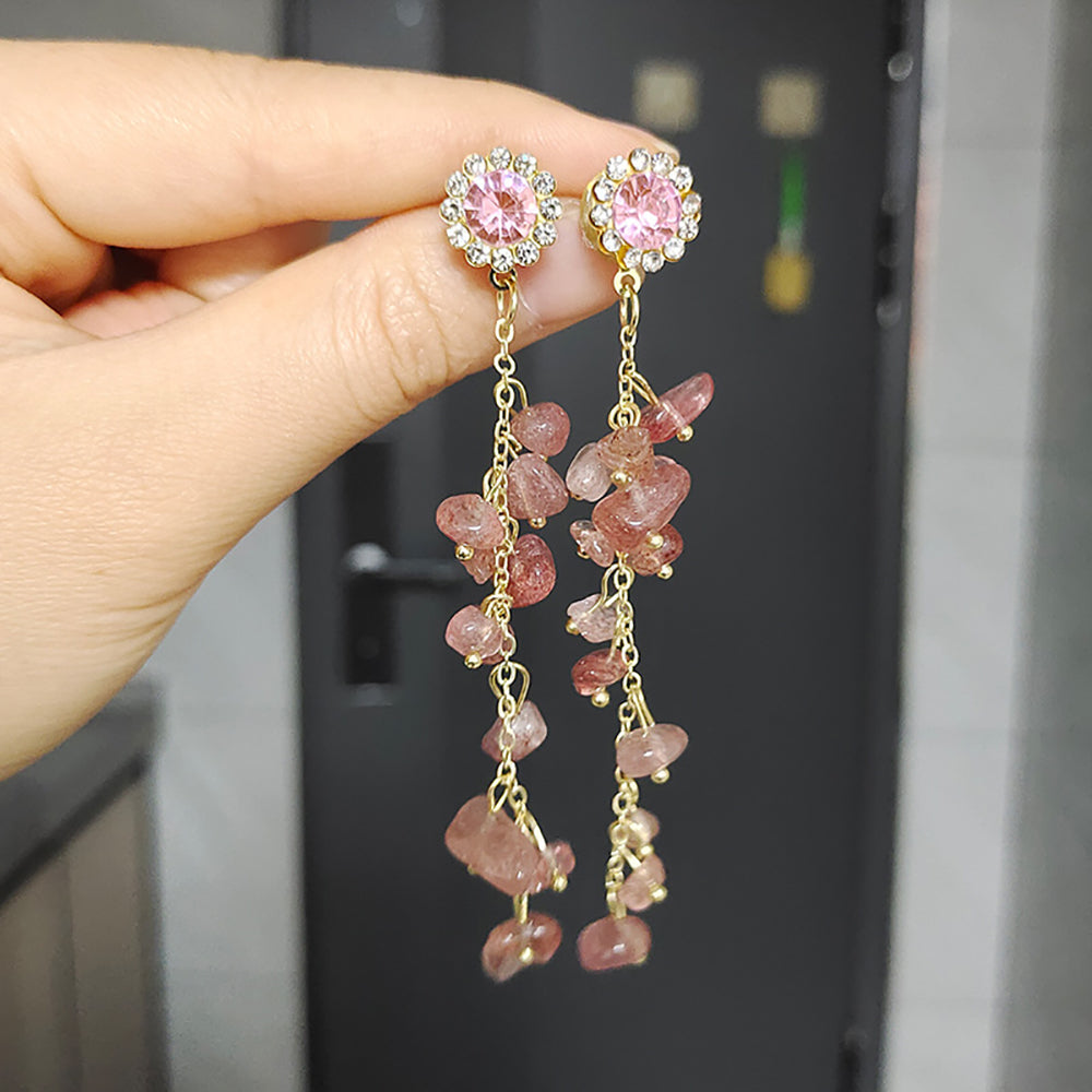 Leaf Shaped Drop Earrings