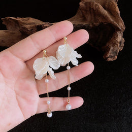 Leaf Shaped Drop Earrings