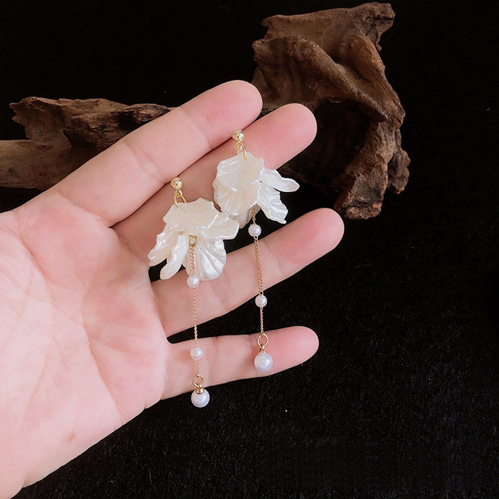 Leaf Shaped Drop Earrings