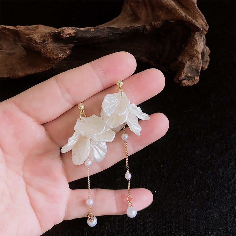 Leaf Shaped Drop Earrings