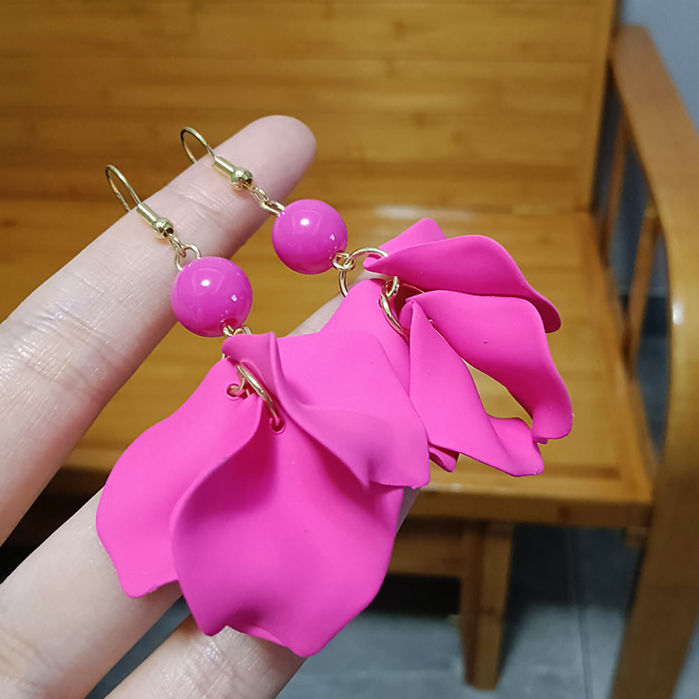 Leaf Shaped Drop Earrings