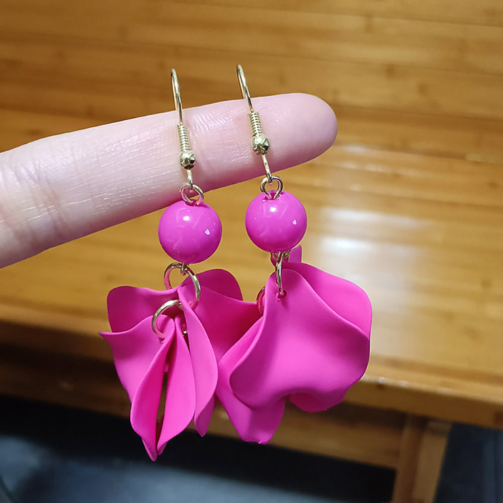Leaf Shaped Drop Earrings