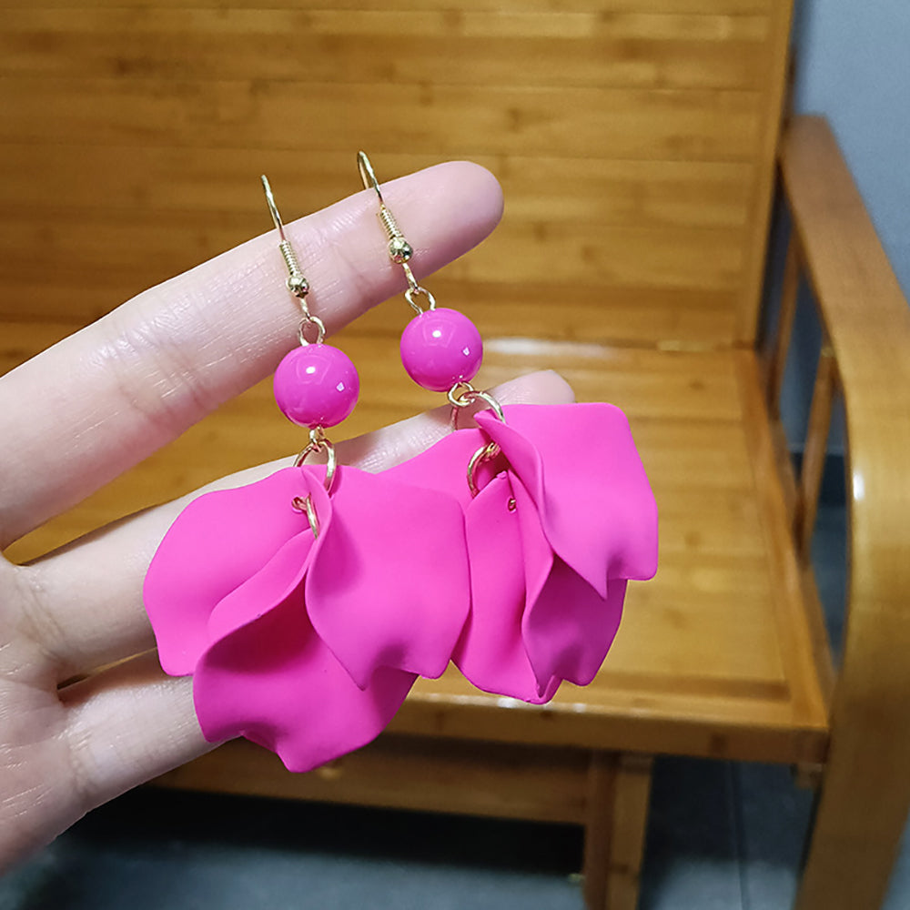 Leaf Shaped Drop Earrings
