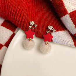 Heart Shaped Drop Earrings