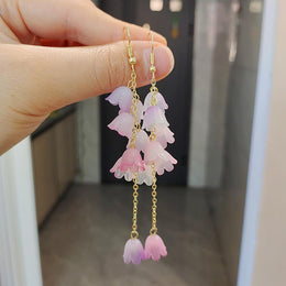 Leaf Shaped Drop Earrings