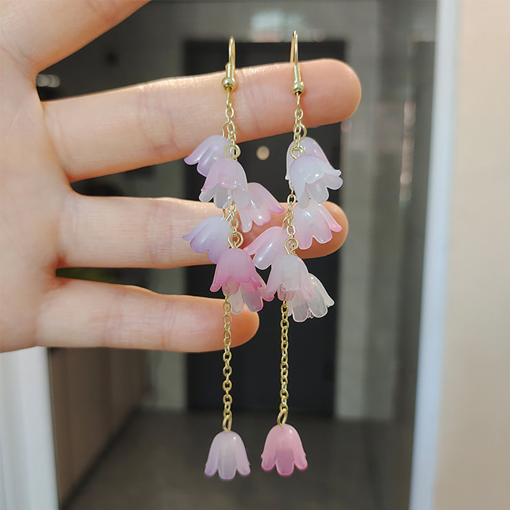 Leaf Shaped Drop Earrings