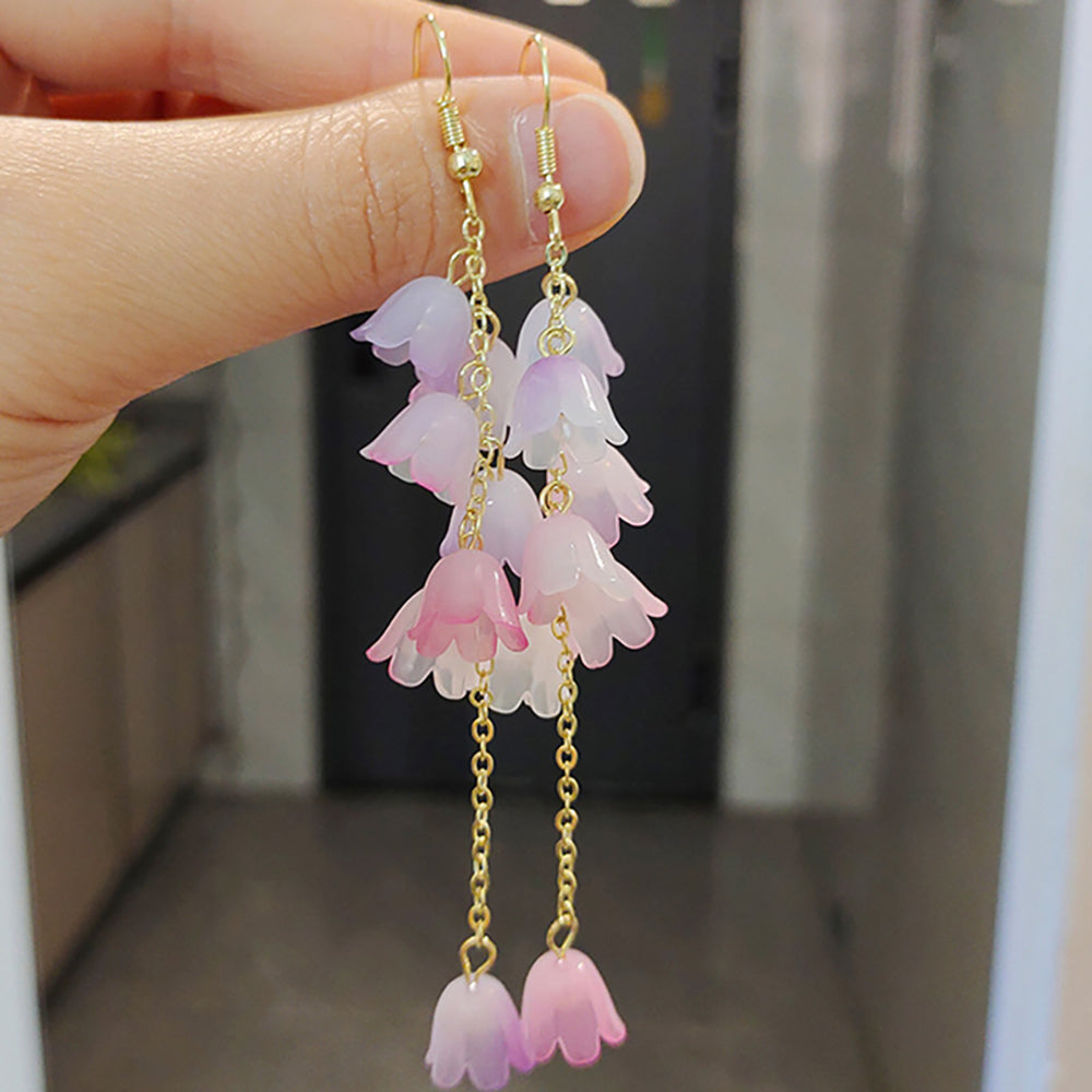 Leaf Shaped Drop Earrings