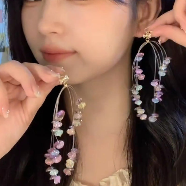 Oval Drop Earrings