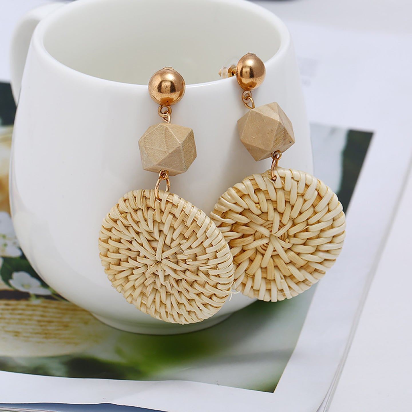 Geometric Drop Earrings
