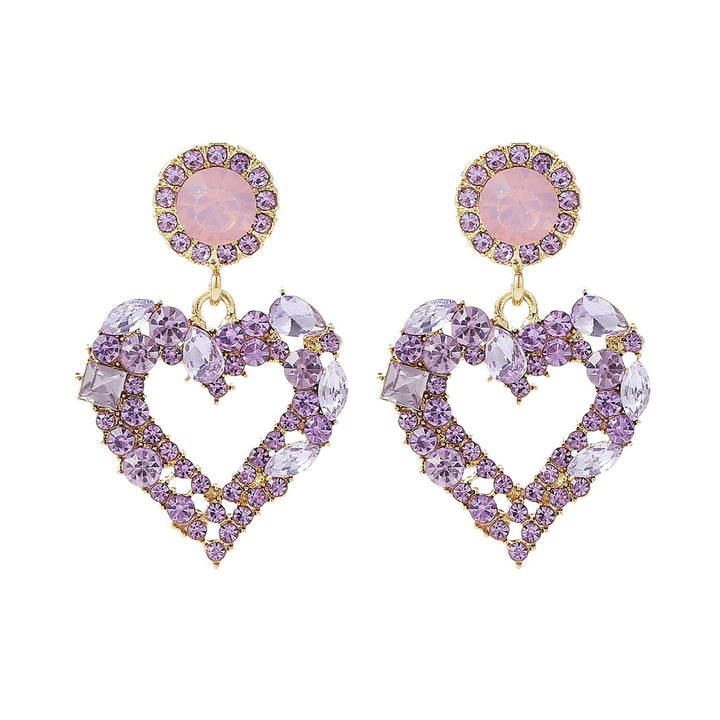 Heart Shaped Drop Earrings