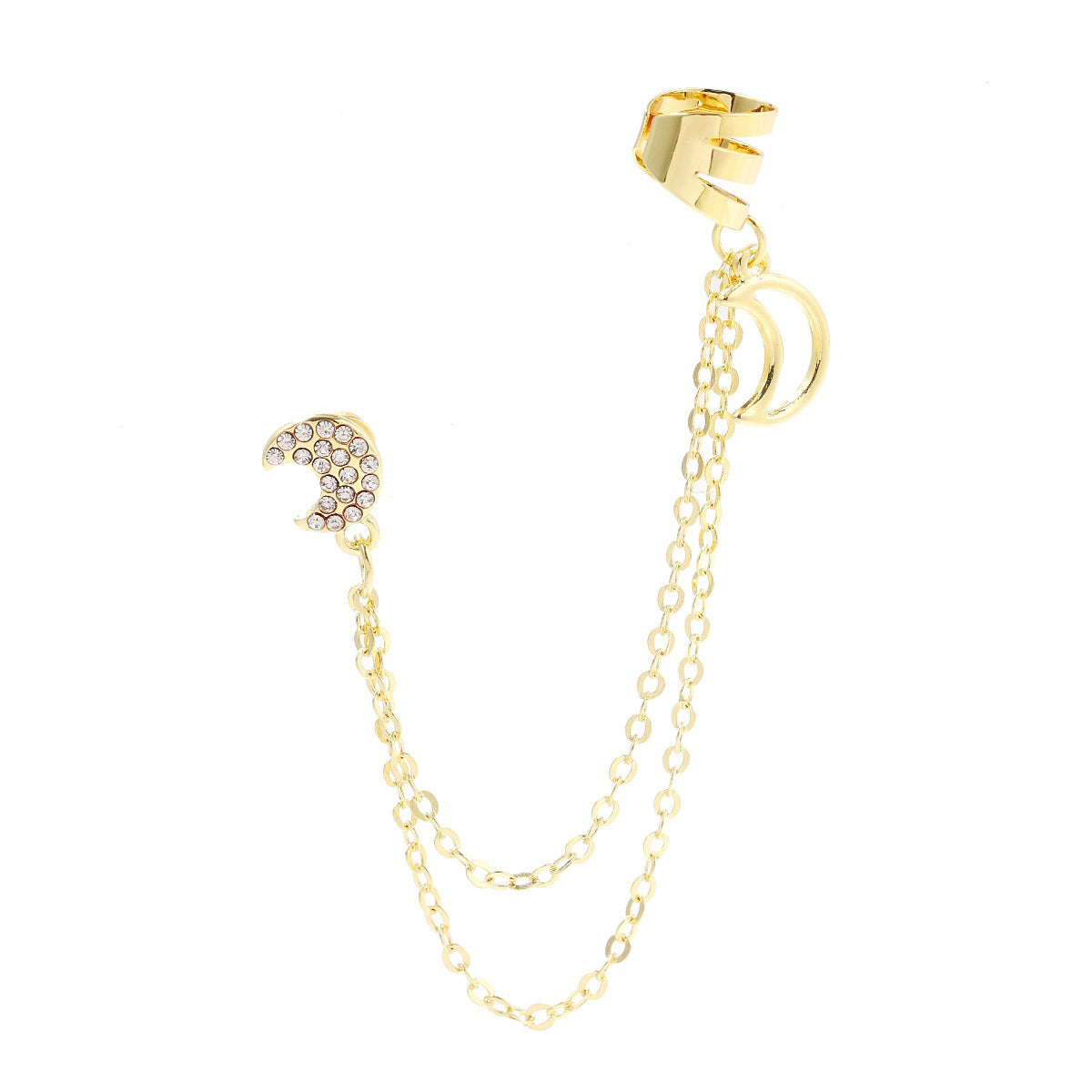 Gold Plated Contemporary Ear Cuff