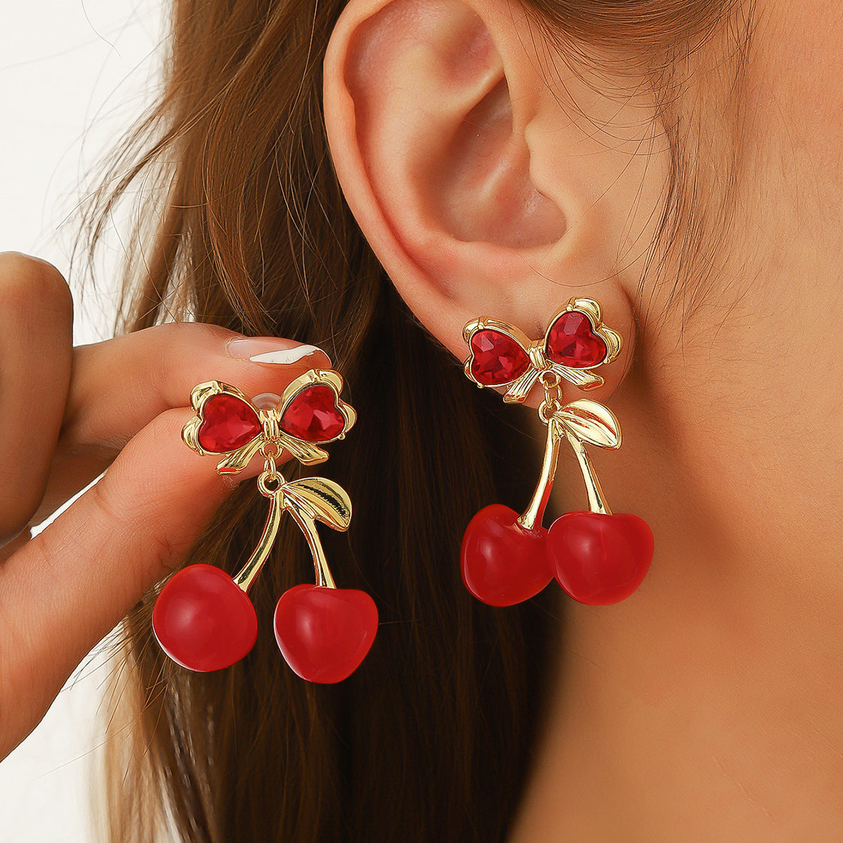 Leaf Shaped Studs Earrings