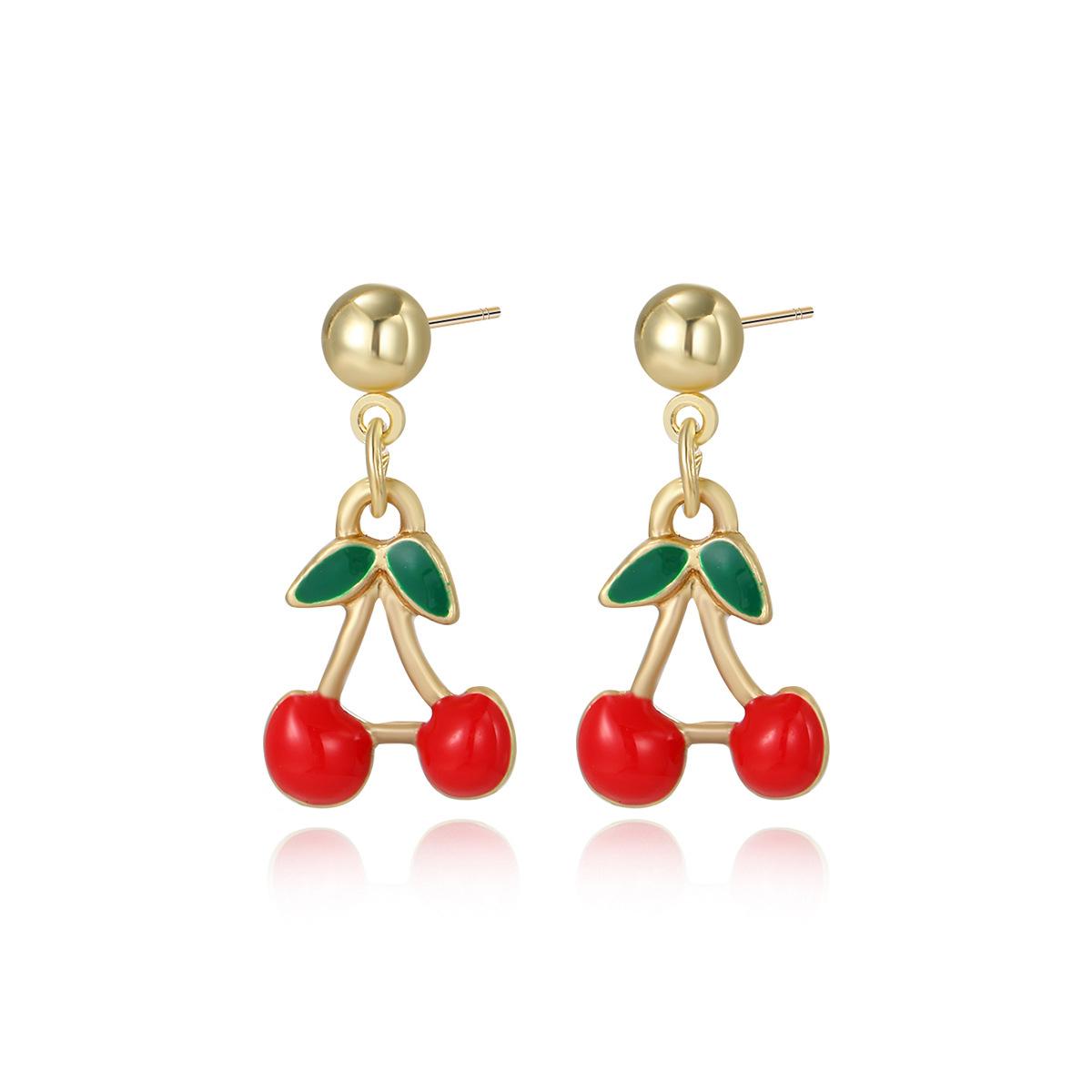 Gold Plated Contemporary Drop Earrings