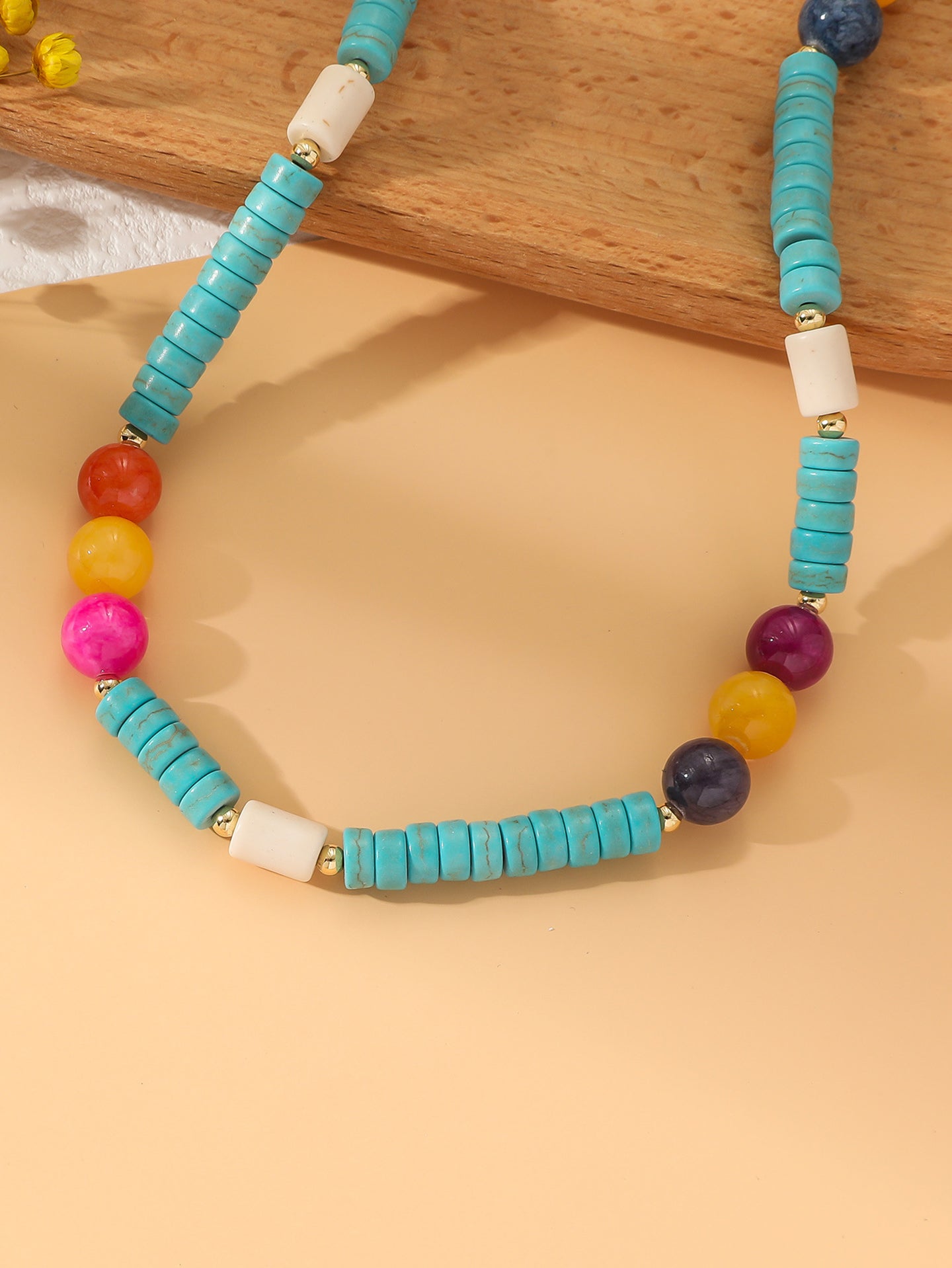 Gold-Plated Beaded Chain