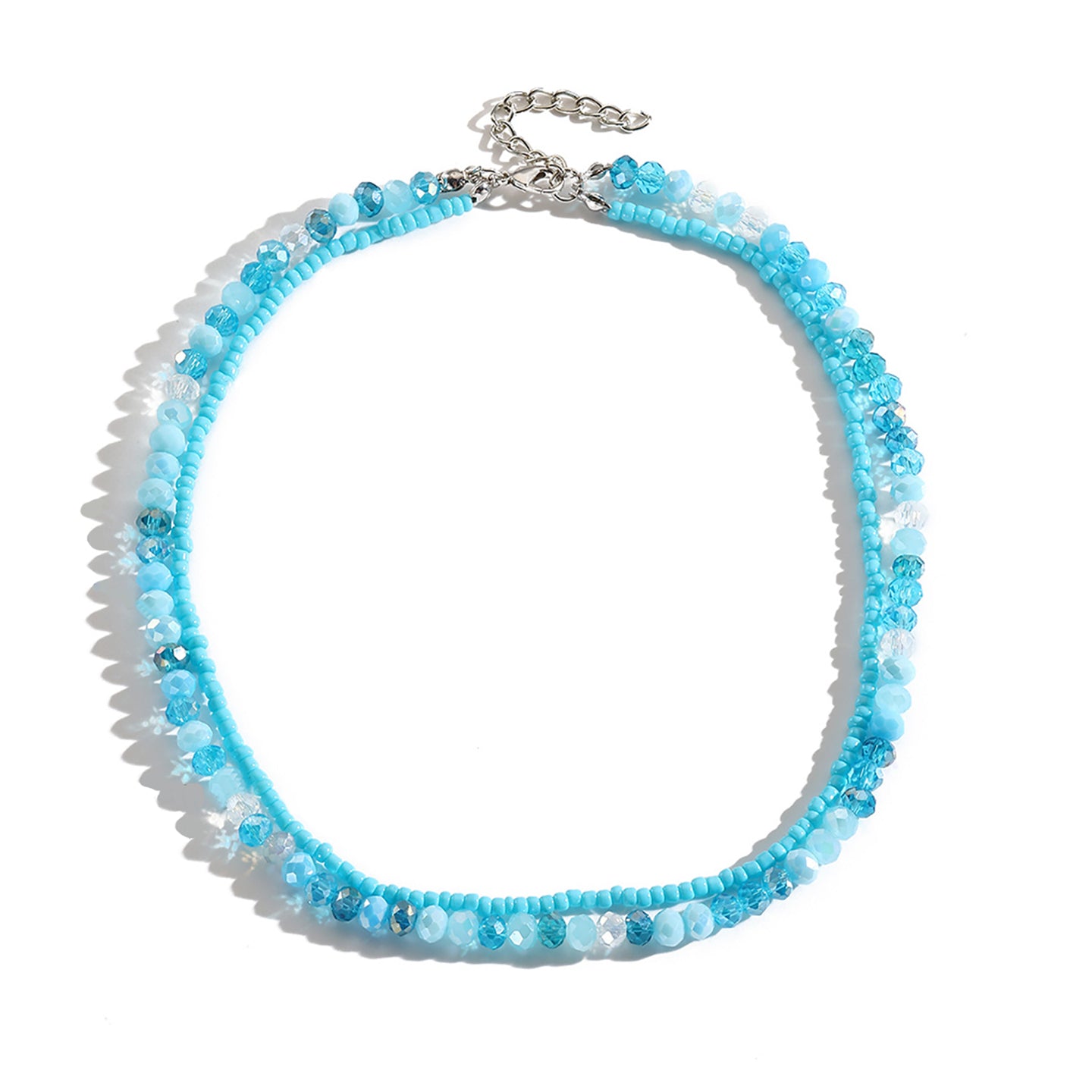 Silver-Plated Beaded Chain
