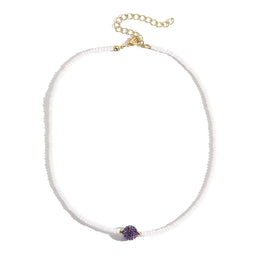 Gold-Plated Beaded Enamelled Chain