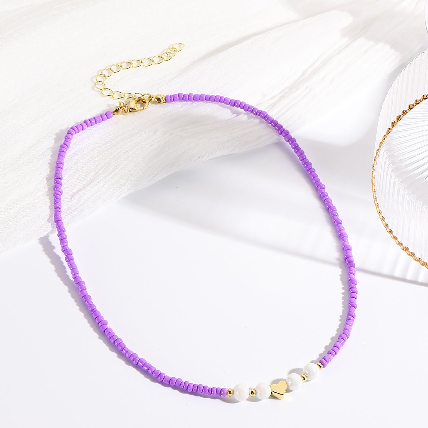 Gold-Plated Beaded Chain