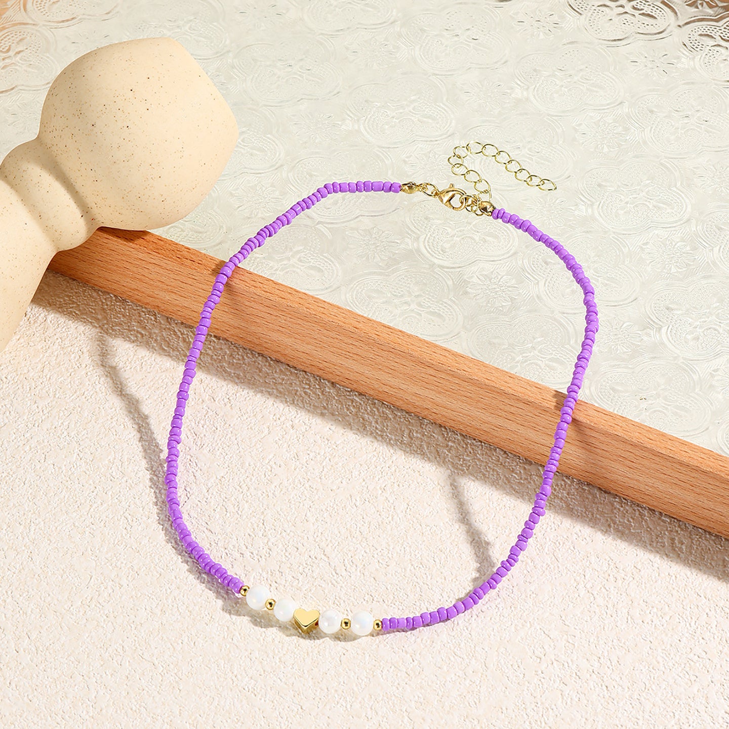 Gold-Plated Beaded Chain