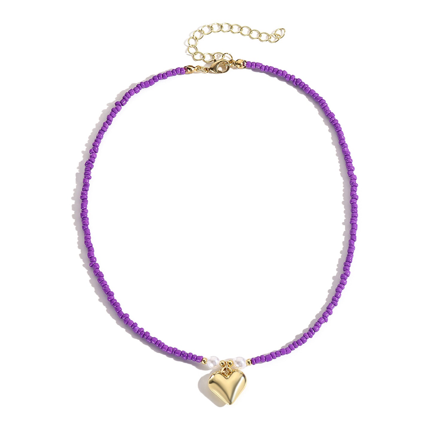 Gold-Plated Beaded Necklace