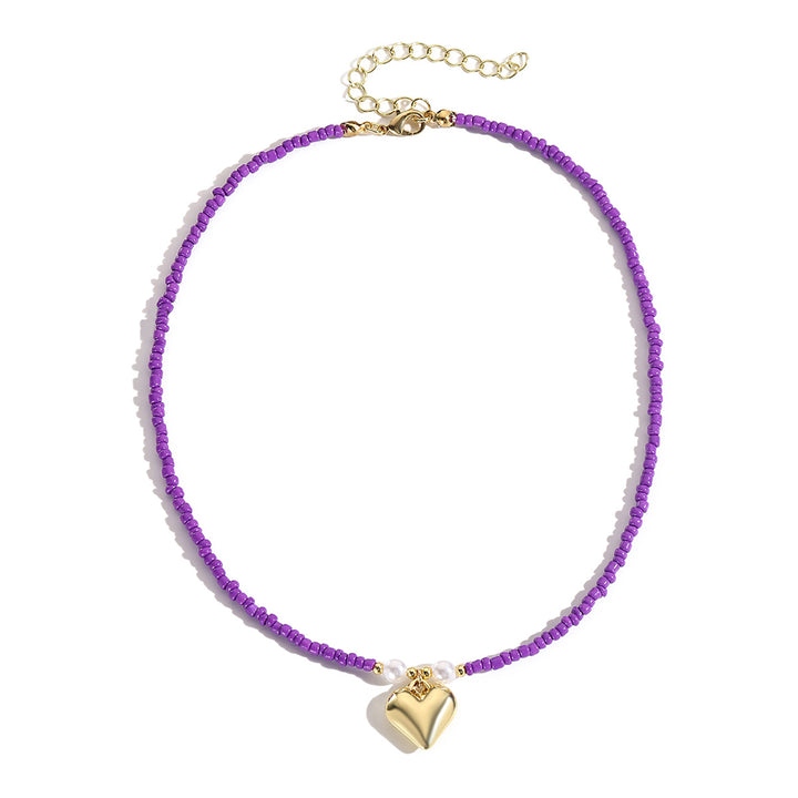 Gold-Plated Beaded Necklace