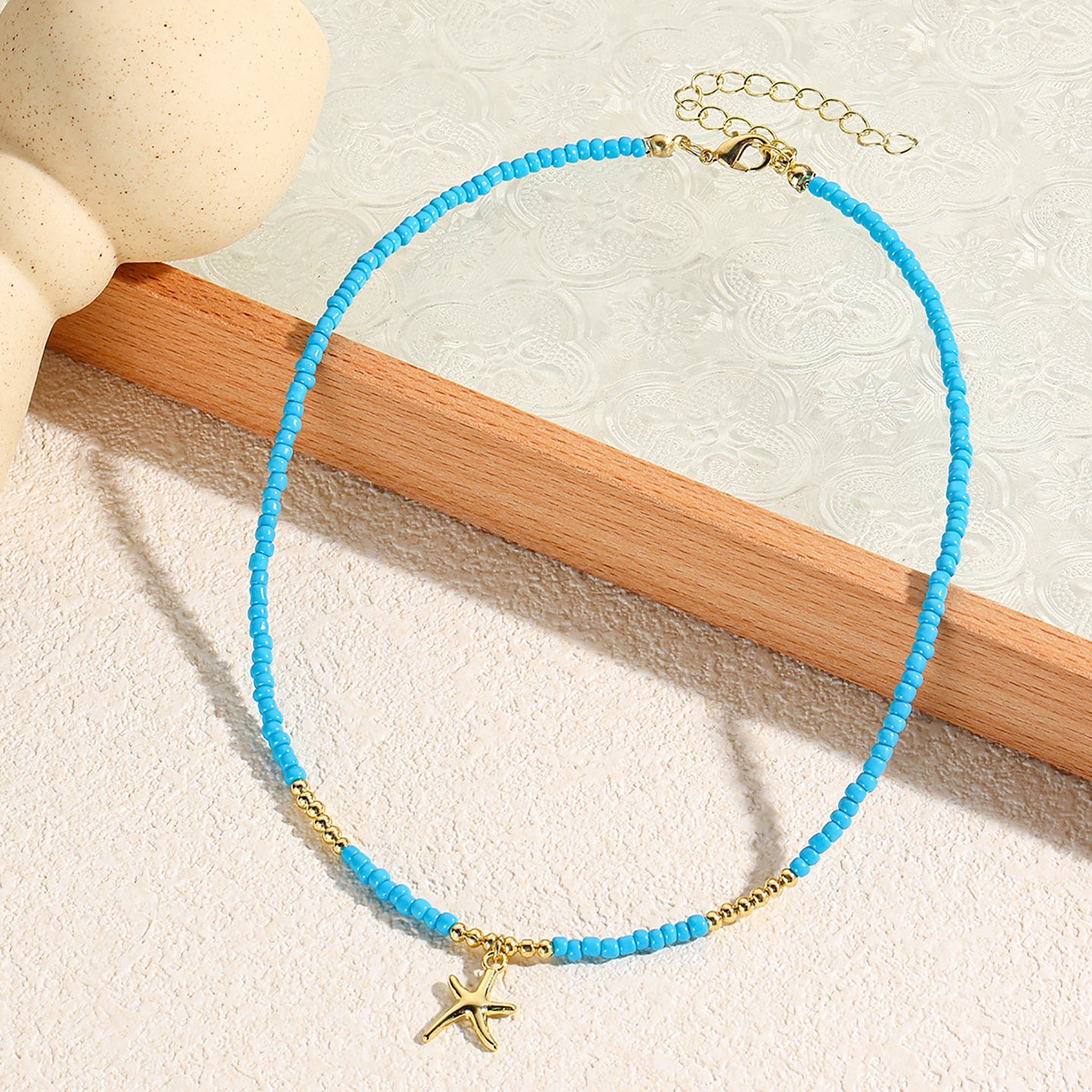 Gold-Plated Beaded Chain