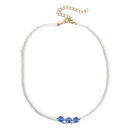 Gold-Plated Beaded Enamelled Chain