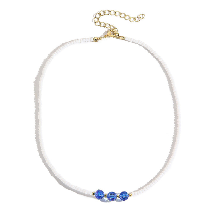 Gold-Plated Beaded Enamelled Chain