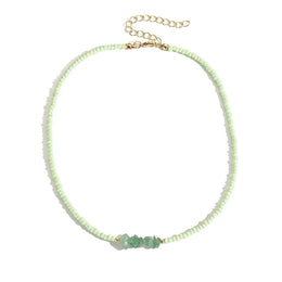 Gold-Plated Beaded Enamelled Chain