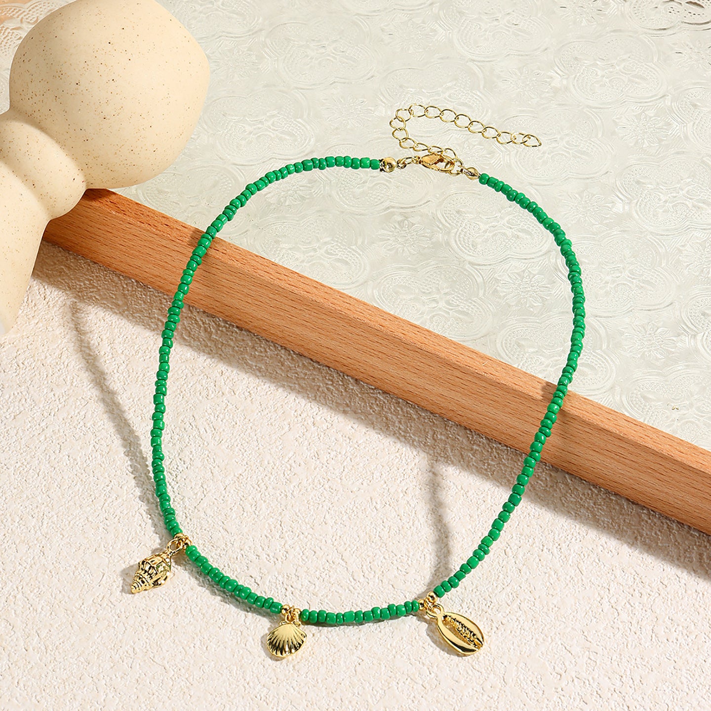 Gold-Plated Beaded Chain