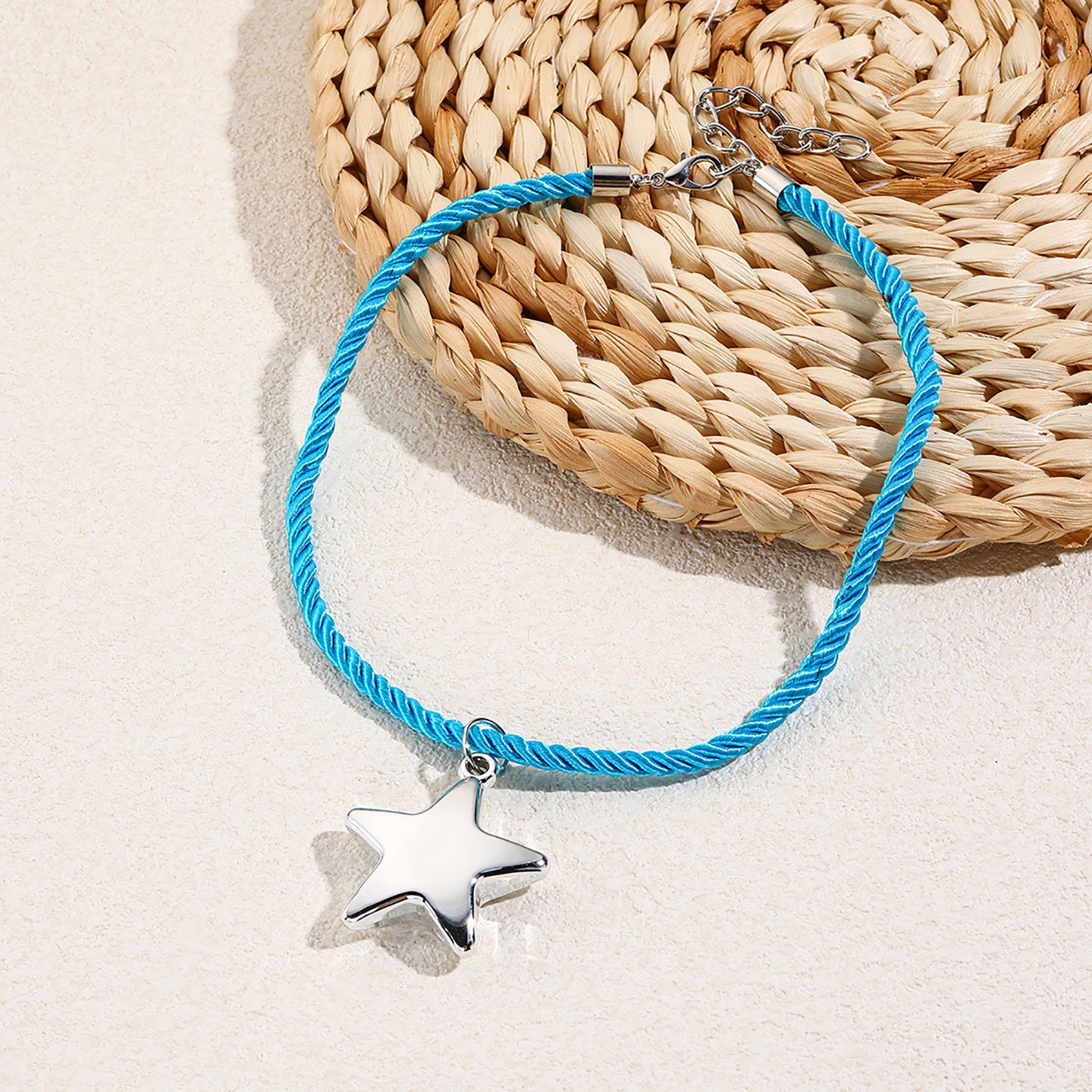 Silver-Plated Enamelled Chain