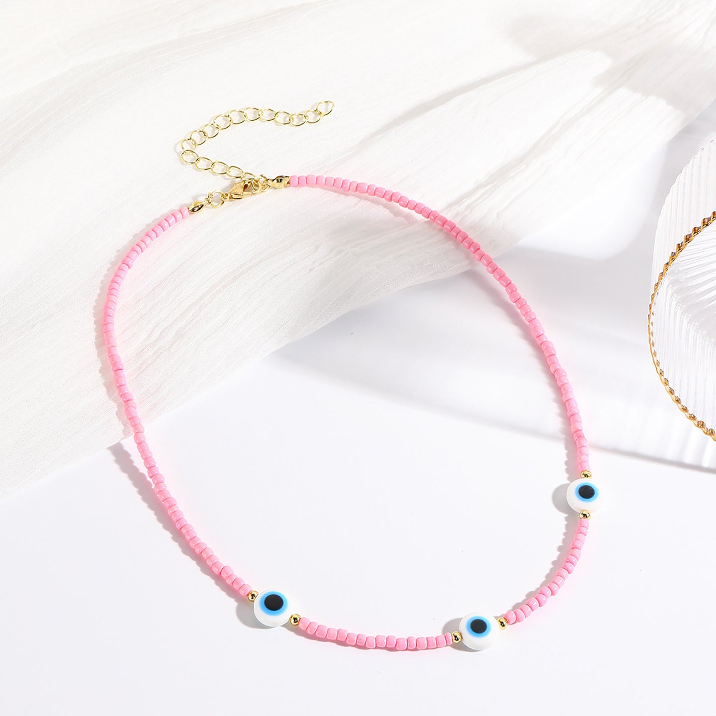 Gold-Plated Beaded Chain