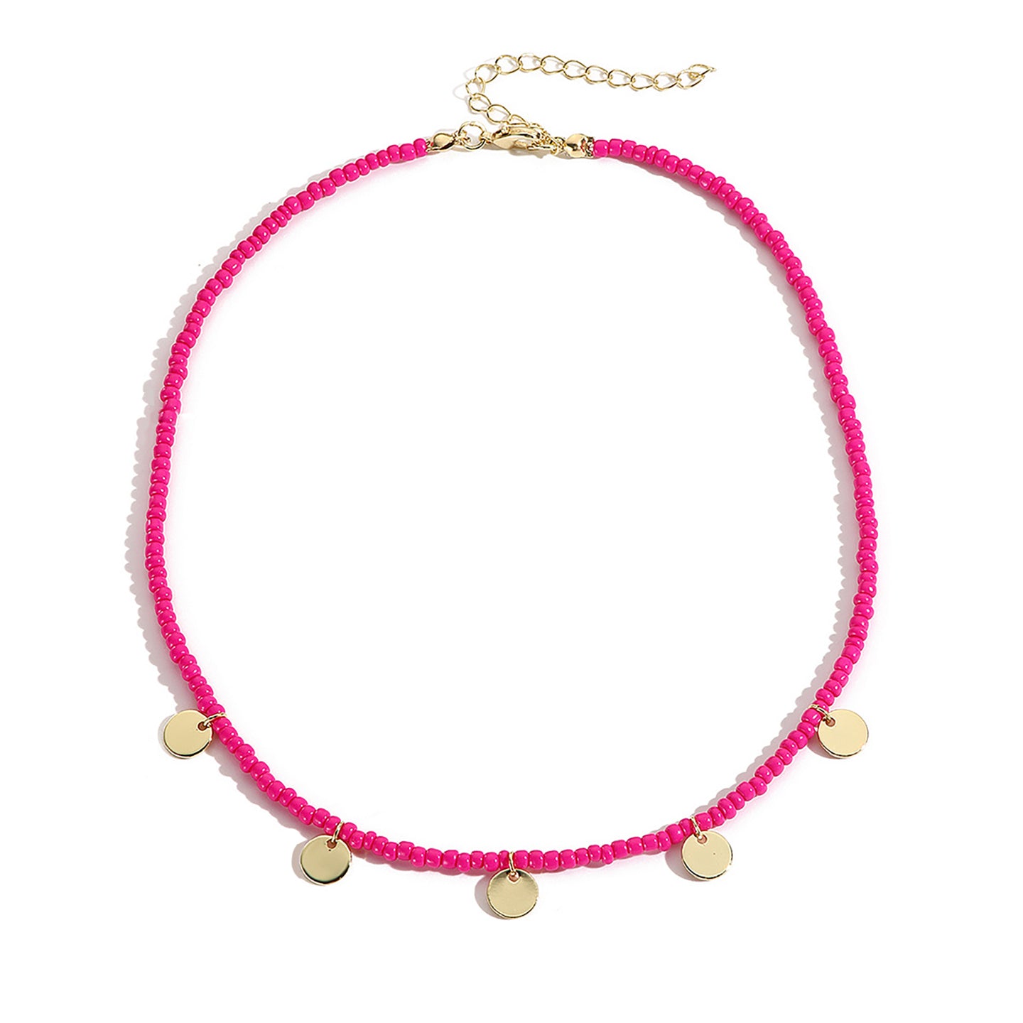 Gold-Plated Beaded Chain