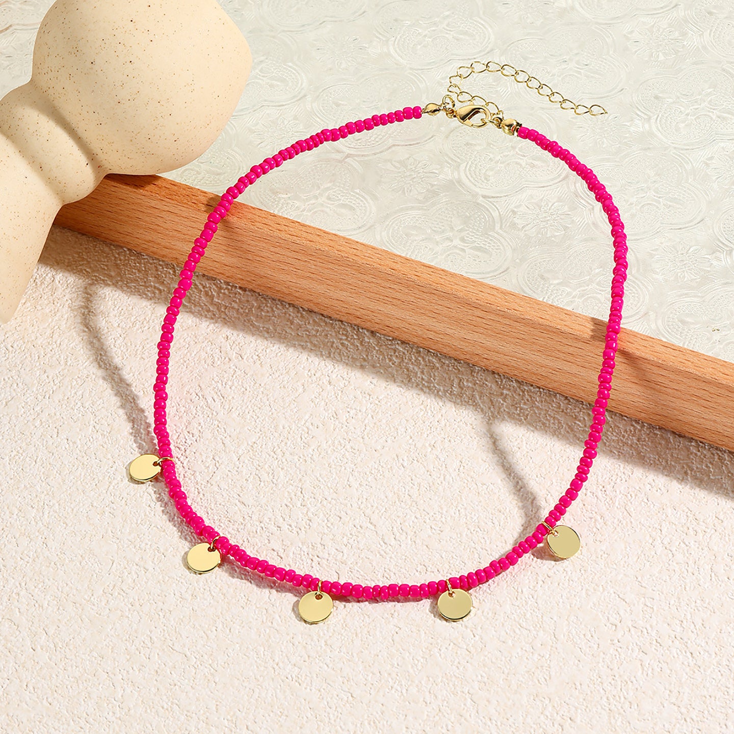 Gold-Plated Beaded Chain