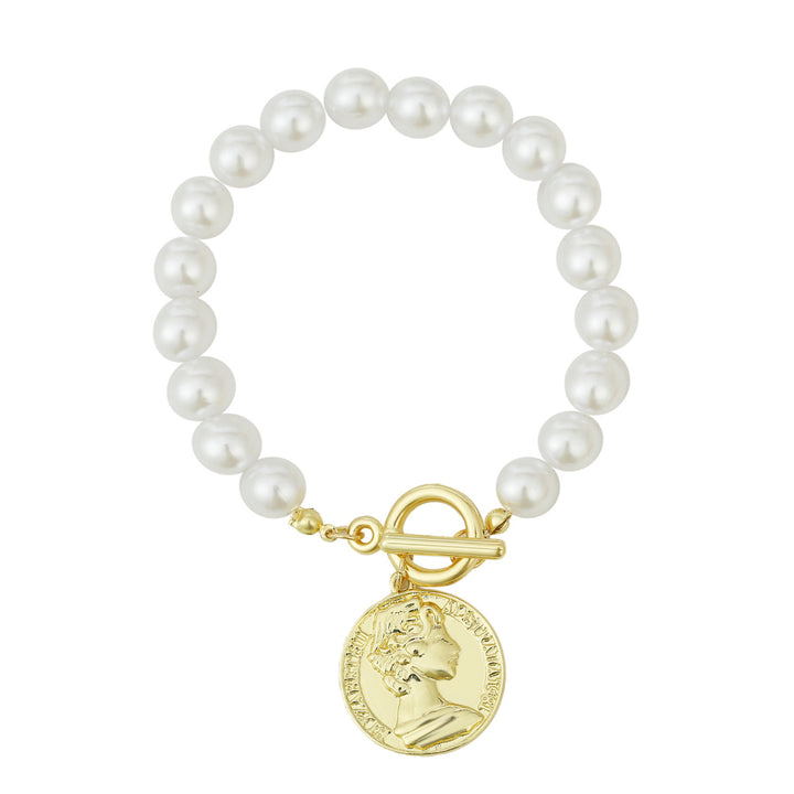 Women Handcrafted Gold-Plated Charm Bracelet
