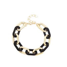 Women Handcrafted Gold-Plated Ring Bracelet