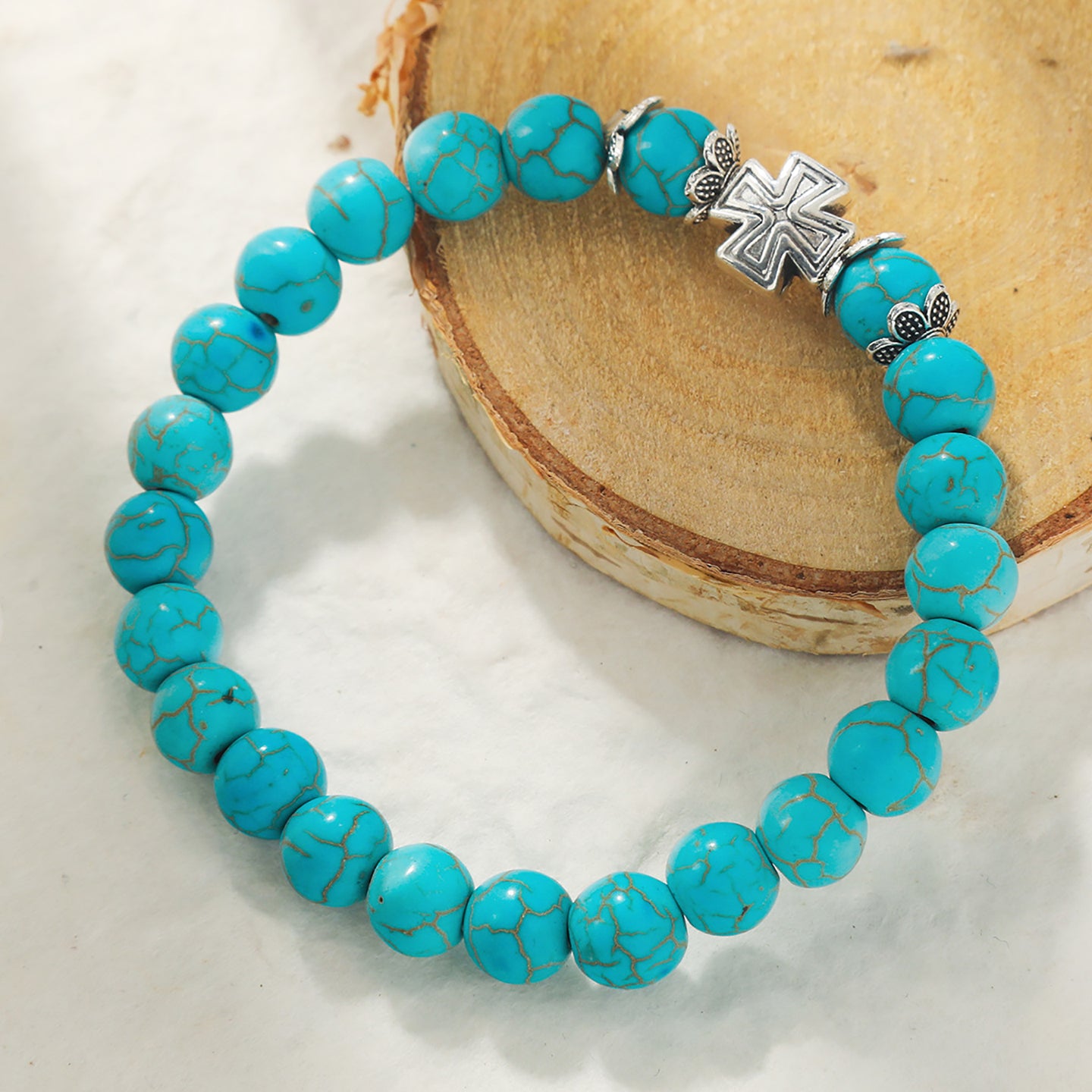 Women Handcrafted Silver-Plated Bracelet