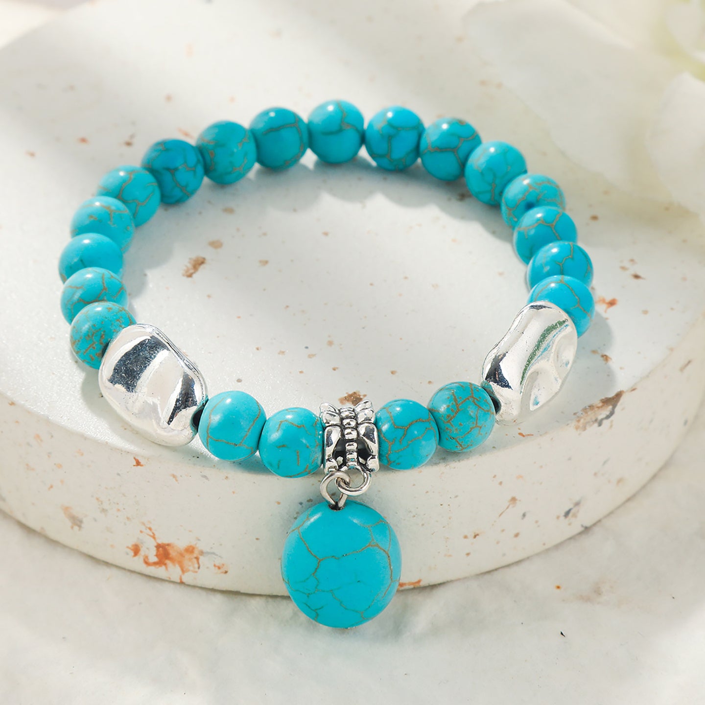 Women Handcrafted Silver-Plated Bracelet