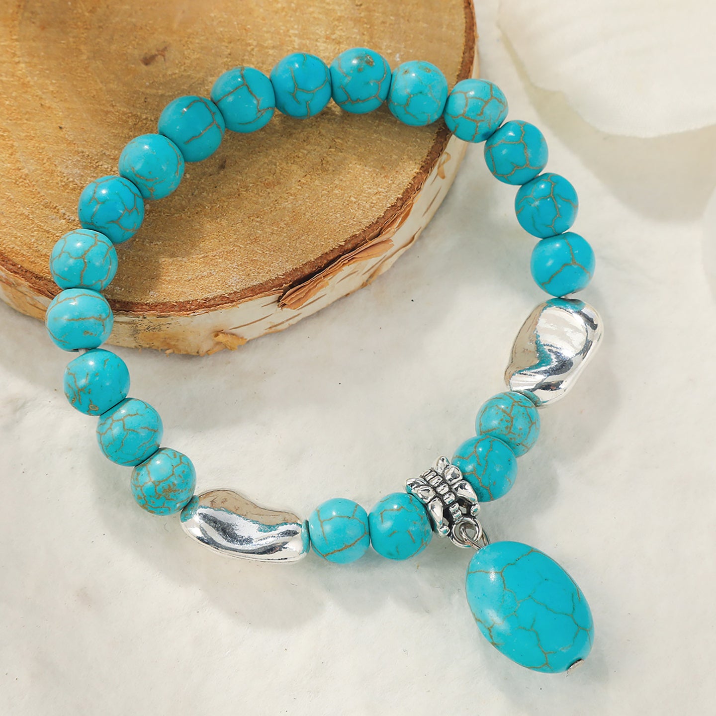 Women Handcrafted Silver-Plated Bracelet