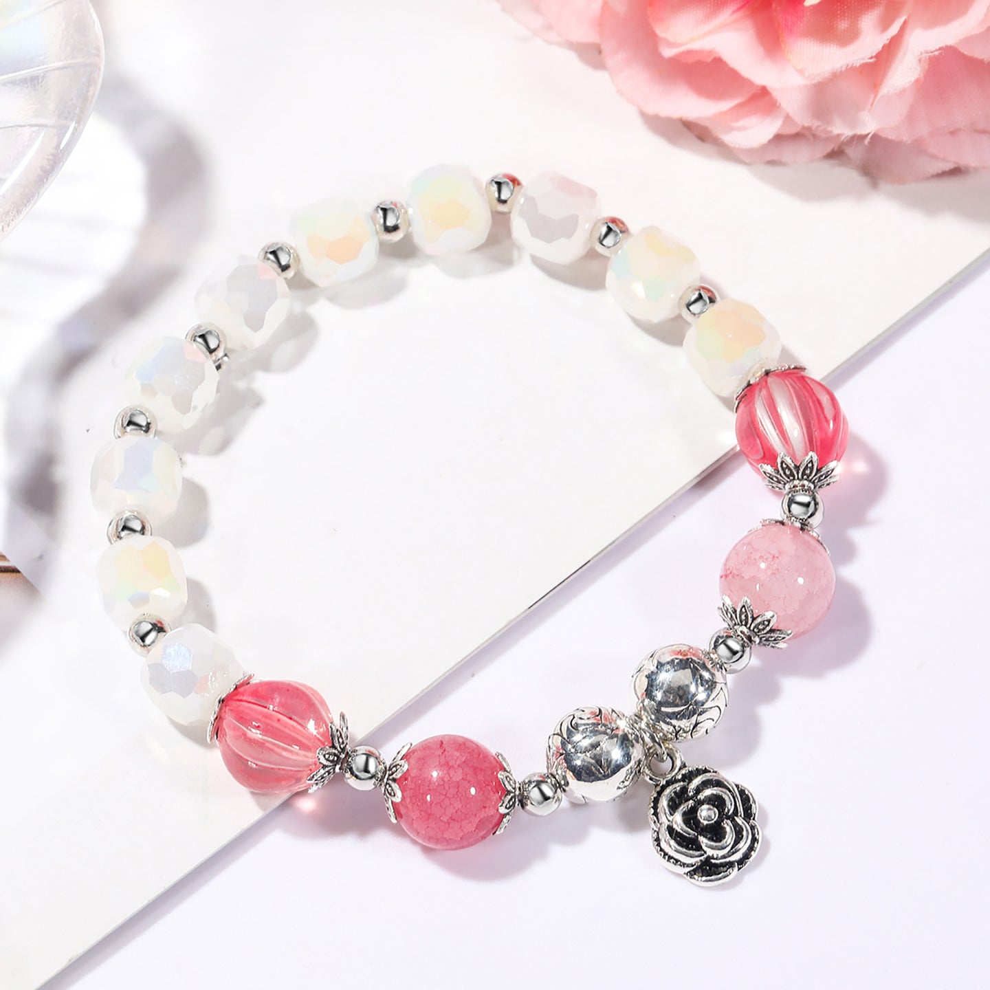 Women Antique Silver-Plated Bracelet